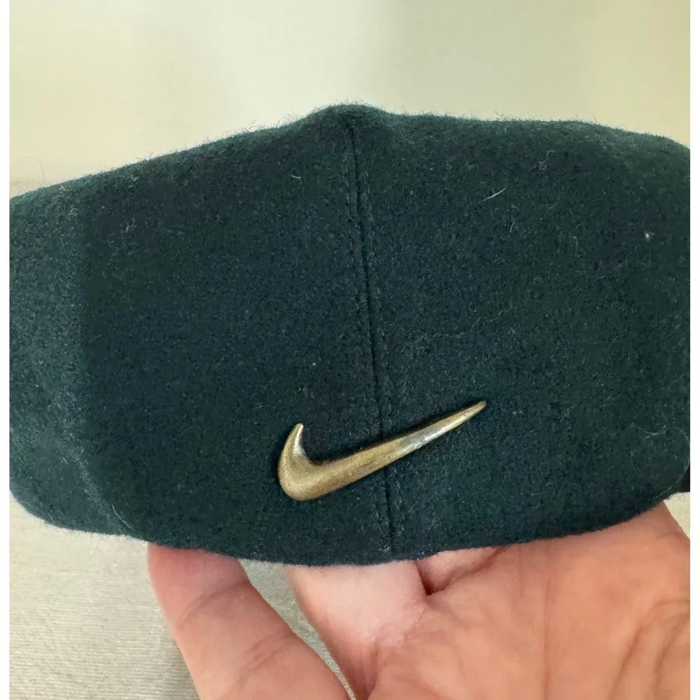 Vintage Nike Newsboy Cabbie Wool Hat Green